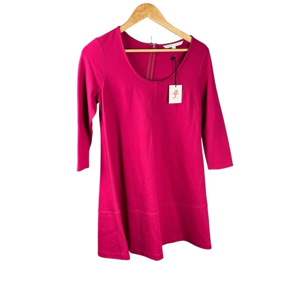 The Nines by HATCH Pink Asymmetrical MATERNITY dress
